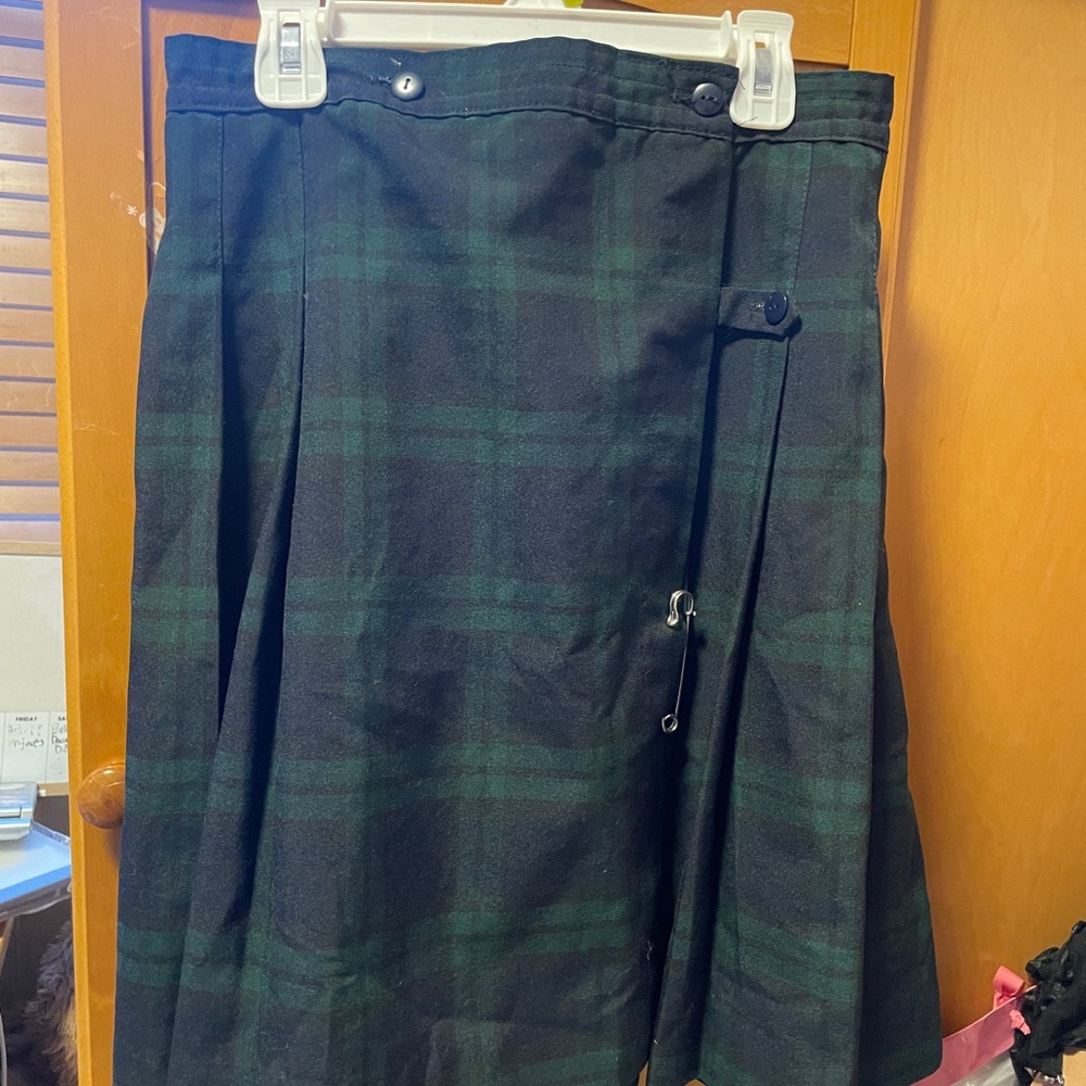 Classic Green Plaid Women's Skirt